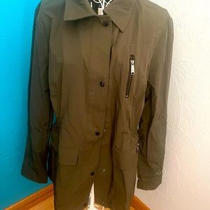 Sam  Edelman rain jacket. Olive green.